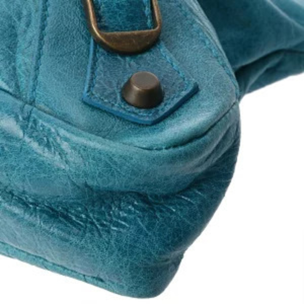 Balenciaga The First Blue Leather Handbag - Picture 7 of 9